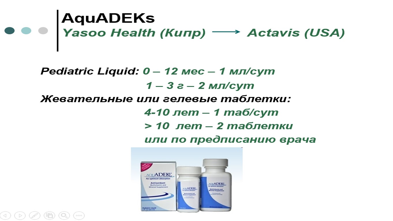 витамины аквадекс